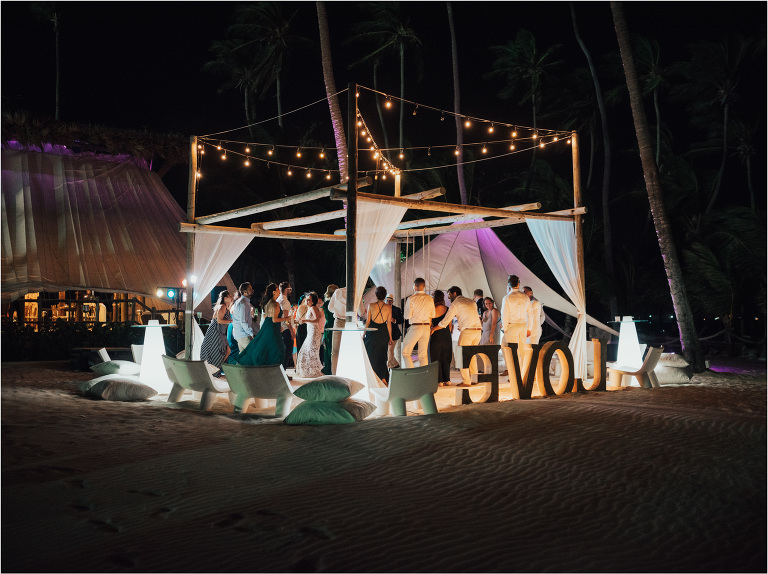 boho green wedding jellyfish punta cana