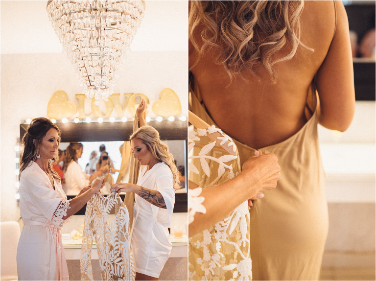 bride getting ready jellyfish punta cana