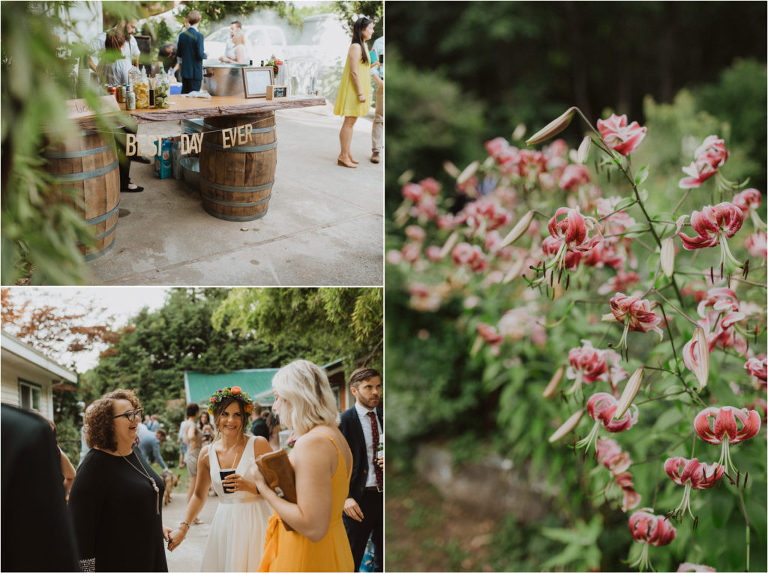 mission bc backyard wedding