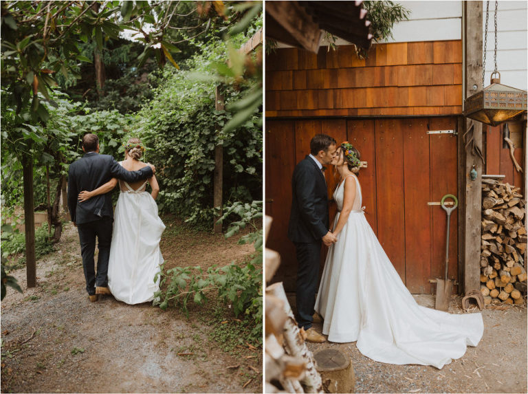 mission bc backyard wedding