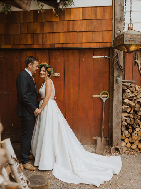 mission bc backyard wedding