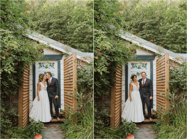 mission bc backyard wedding